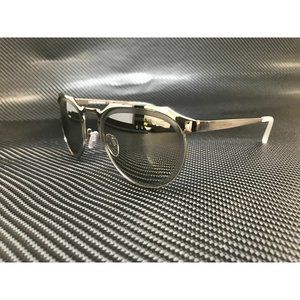 Emporio Armani Mirror 54mm Round Silver Sunglasses